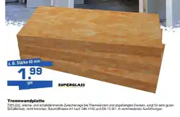 Bauzentrum Hofacker Trennwandplatte SUPERGLASS Angebot