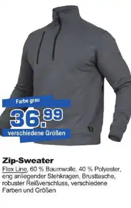 Bauzentrum Hofacker Zip-Sweater Angebot
