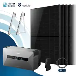 Netto Marken-Discount Solarmars 4000W Balkonkraftwerk mit Speicher, Anker SOLIX Solarbank MAX,7kWh - Mit Balkon halterung Angebot