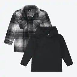 NKD Kinder-Jungen-Set aus Fleecehemd und Kapuzenshirt, 2-teilig Angebot