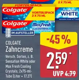 Aldi Nord Colgate Zahncreme Angebot
