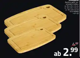 ROLLER Schneidebrett Bambus, geölt Angebot