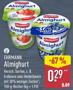 Aldi Nord Ehrmann Almighurt Angebot