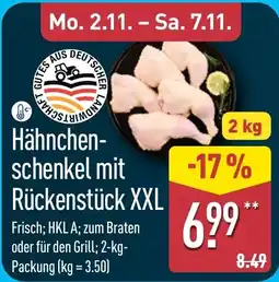 Aldi Nord Hähnchenschenkel mit Rückenstück XXL Angebot
