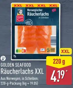 Aldi Nord GOLDEN SEAFOOD Räucherlachs XXL Angebot