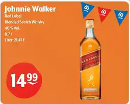 Getränke Hoffmann Johnnie Walker Red Label Blended Scotch Whisky Angebot