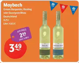 Getränke Hoffmann Maybach Grauer Burgunder, Riesling oder Sauvignon Blanc Angebot