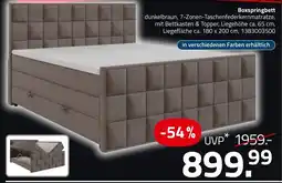 ROLLER Boxspringbett dunkelbraun Angebot