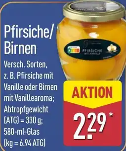 Aldi Nord Pfirsiche/Birnen Angebot