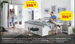 ROLLER Schlafzimmer Pinie weiß Nachbildung Angebot