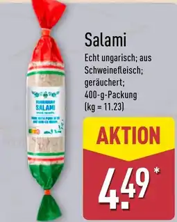 Aldi Nord Hungarian Salami Angebot