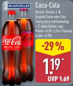 Aldi Nord Coca-Cola Angebot