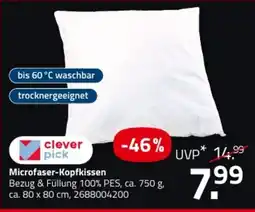 ROLLER clever pick Microfaser-Kopfkissen Angebot