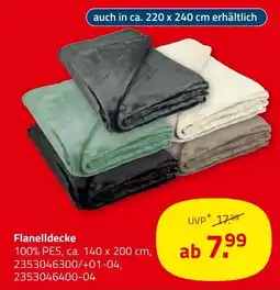 ROLLER Flanelldecke Angebot