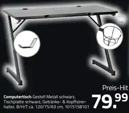 ROLLER Computertisch Gestell Metall schwarz Angebot