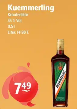 Getränke Hoffmann Kuemmerling Kräuterlikör Angebot