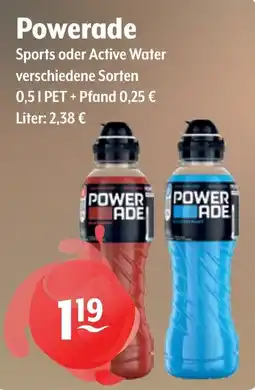 Getränke Hoffmann Powerade Sports oder Active Water Angebot