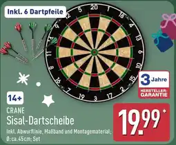 Aldi Nord CRANE Sisal-Dartscheibe Angebot