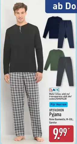 Aldi Nord UP2FASHION Pyjama Angebot