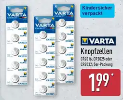 Aldi Nord VARTA Knopfzellen Angebot