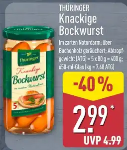 Aldi Nord Thüringer Knackige Bockwurst Angebot