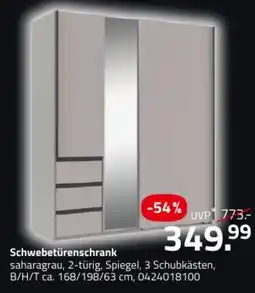 ROLLER Schwebetürenschrank saharagrau Angebot