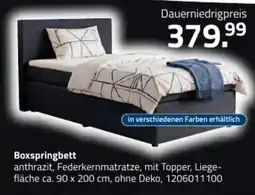 ROLLER Boxspringbett anthrazit Angebot