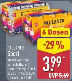 Aldi Nord PAULANER Spezi Angebot
