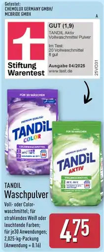 Aldi Nord TANDIL Waschpulver Angebot