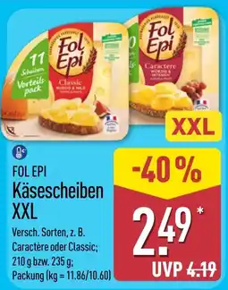 Aldi Nord FOL EPI Käsescheiben XXL Angebot