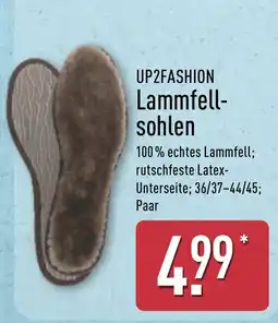Aldi Nord UP2FASHION Lammfell-sohlen Angebot
