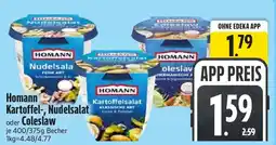 Edeka Homann Kartoffel-, Nudelsalat oder Coleslaw Angebot
