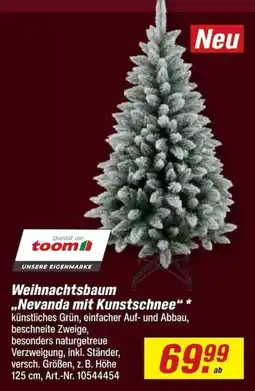 toom Baumarkt Weihnachtsbaum "Nevanda mit Kunstschnee" Angebot
