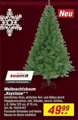 toom Baumarkt Weihnachtsbaum "Keystone" Angebot