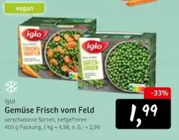 KONSUM iglo Gemüse Frisch vom Feld Angebot