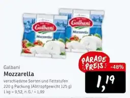 KONSUM Galbani Mozzarella Angebot