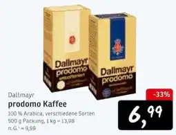 KONSUM Dallmayr prodomo Kaffee Angebot
