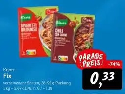 KONSUM Knorr Fix Angebot