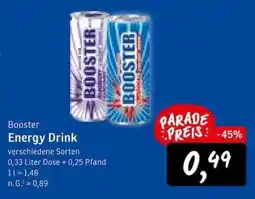 KONSUM Booster Energy Drink Angebot
