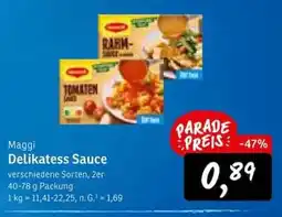 KONSUM Maggi Delikatess Sauce Angebot