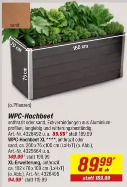 toom Baumarkt WPC-Hochbeet Angebot