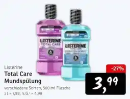 KONSUM Listerine Total Care Mundspülung Angebot