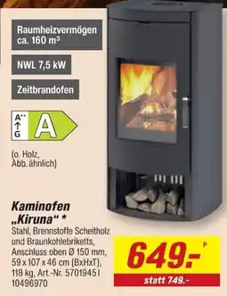 toom Baumarkt Kaminofen „Kiruna“ Angebot