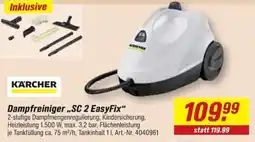 toom Baumarkt KÄRCHER Dampfreiniger „SC 2 EasyFix“ Angebot