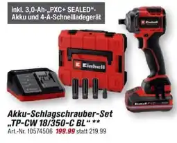 toom Baumarkt Akku-Schlagschrauber-Set TP-CW 18/350-C BL Einhell Angebot