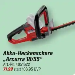 toom Baumarkt Akku-Heckenschere "Arcurra 18/55" Angebot