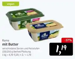 KONSUM Rama mit Butter Angebot