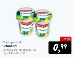 KONSUM Thüringer Land Schmand Angebot