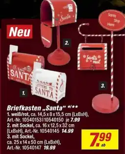 toom Baumarkt Briefkasten „Santa“ Angebot