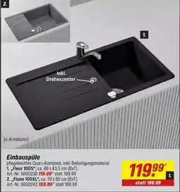 toom Baumarkt Einbauspüle Angebot